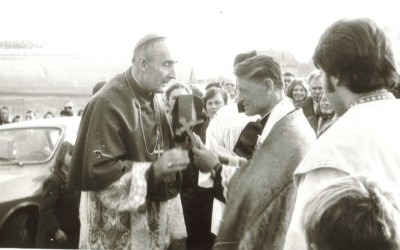 poświęcenie kaplicy tymczasowej w Bziance (1977)